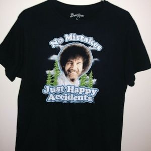 Men's Large Bob Ross Short Sleeve T-shirt